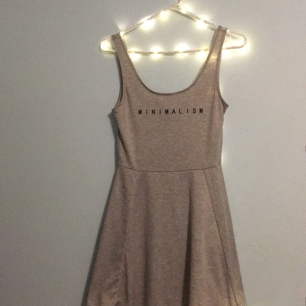 H and M Graphic “Minimalism” Mini Dress